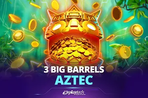 Playtech : 3 Big Barrels Aztec - NOLIMITSLOT777
